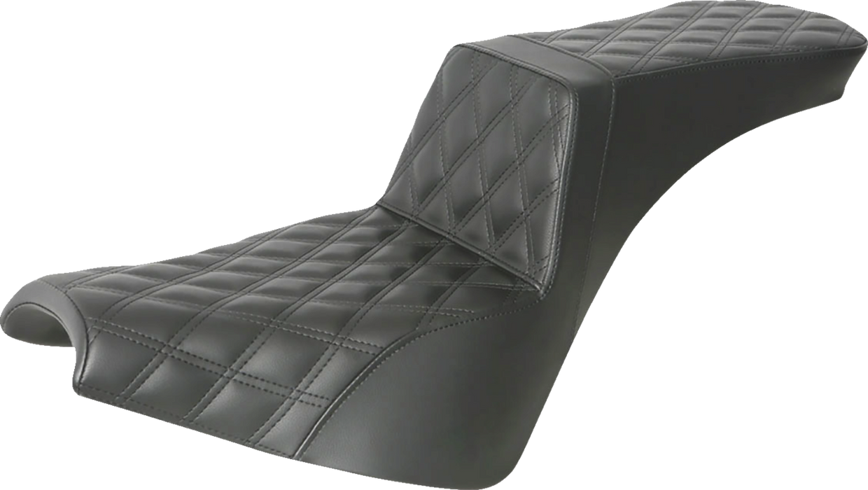 Step-Up Seat - Full Lattice Stitch - Black