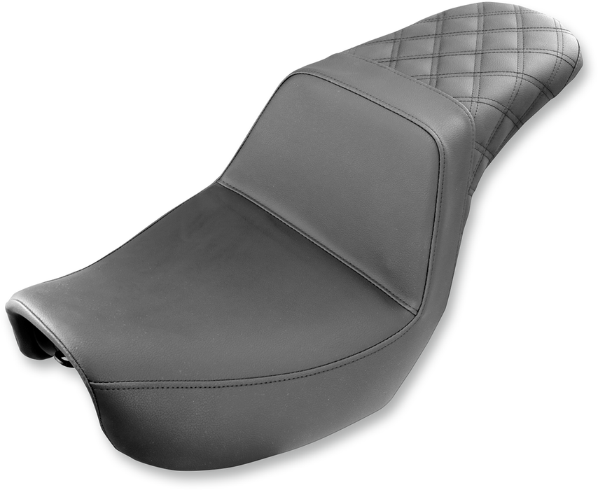 SADDLEMEN STEP UP SEAT BLACK (REAR DIAMOND)