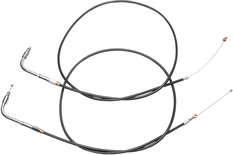 Black Vinyl Throttle Cable - +6" Size - 40" Length