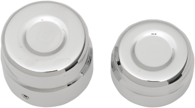 Axle Caps - Rear - Chrome - Pair