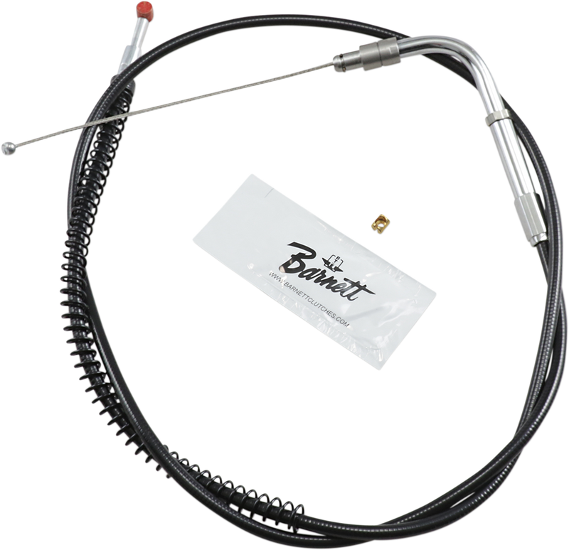 Black Vinyl Throttle Cable - +6" Size - 35-1/2" Length