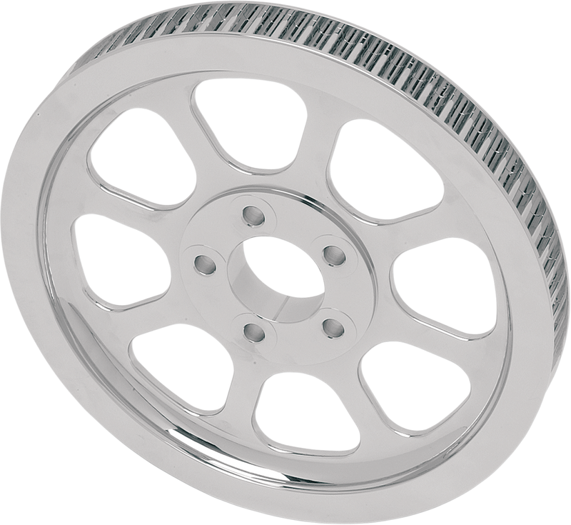 Chrome Rear Belt Pulley - 70 Tooth - '00-'05 FXST, '00-'06 FLST
