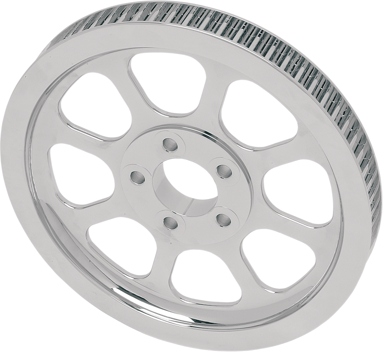 Chrome Rear Belt Pulley - 70 Tooth - '00-'05 FXST, '00-'06 FLST