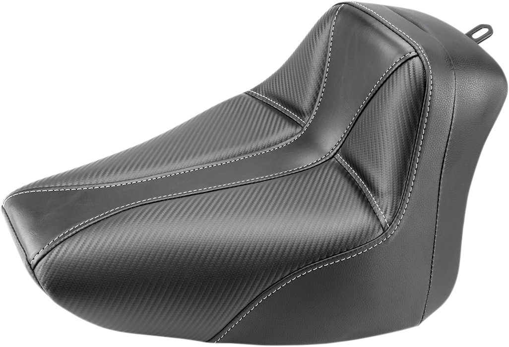 Dominator Solo Seat - w/o Backrest - Black w/ Gray Stitching - FLS/FXS '00-'06