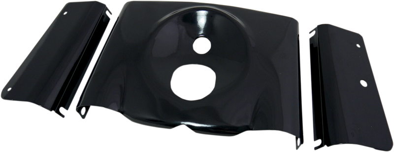 Fork Tins - Gloss Black - Smooth - '86-'17 FLST - 3-Piece