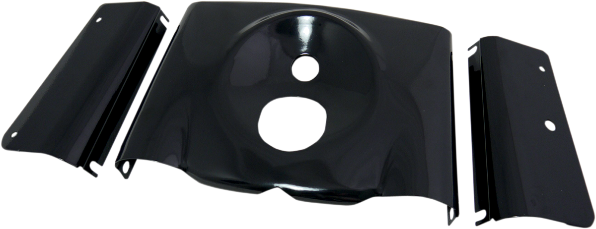 Fork Tins - Gloss Black - Smooth - '86-'17 FLST - 3-Piece