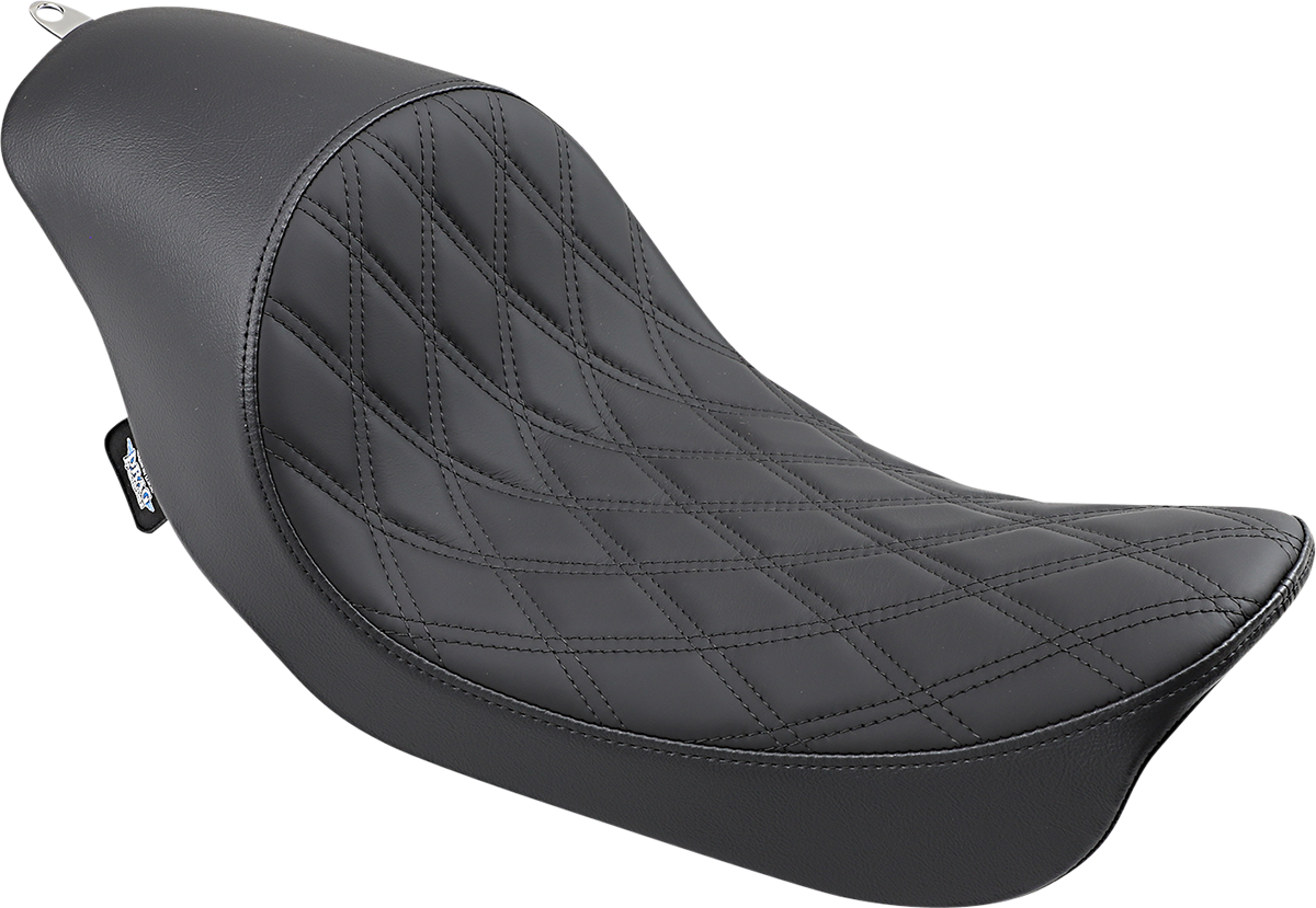 3/4 Solo Seat - Low - Diamond Stitch - FXD/FLD '06-'17 — Ramjet Racing