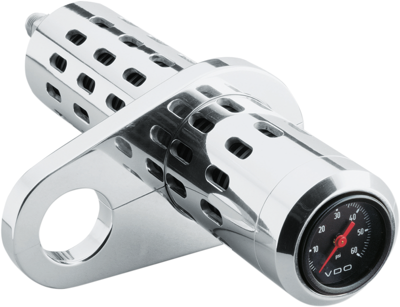 Oil Cooler Kit - Temperature Gauge - Chrome - 1" - 1-1/4"