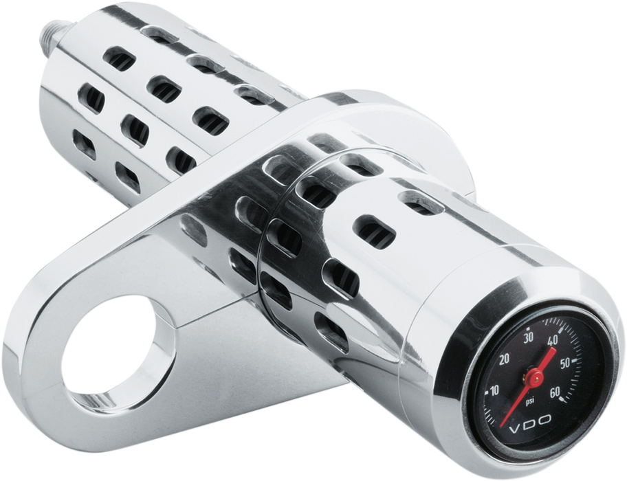 Oil Cooler Kit - No Gauge - Chrome - 1" - 1-1/4"