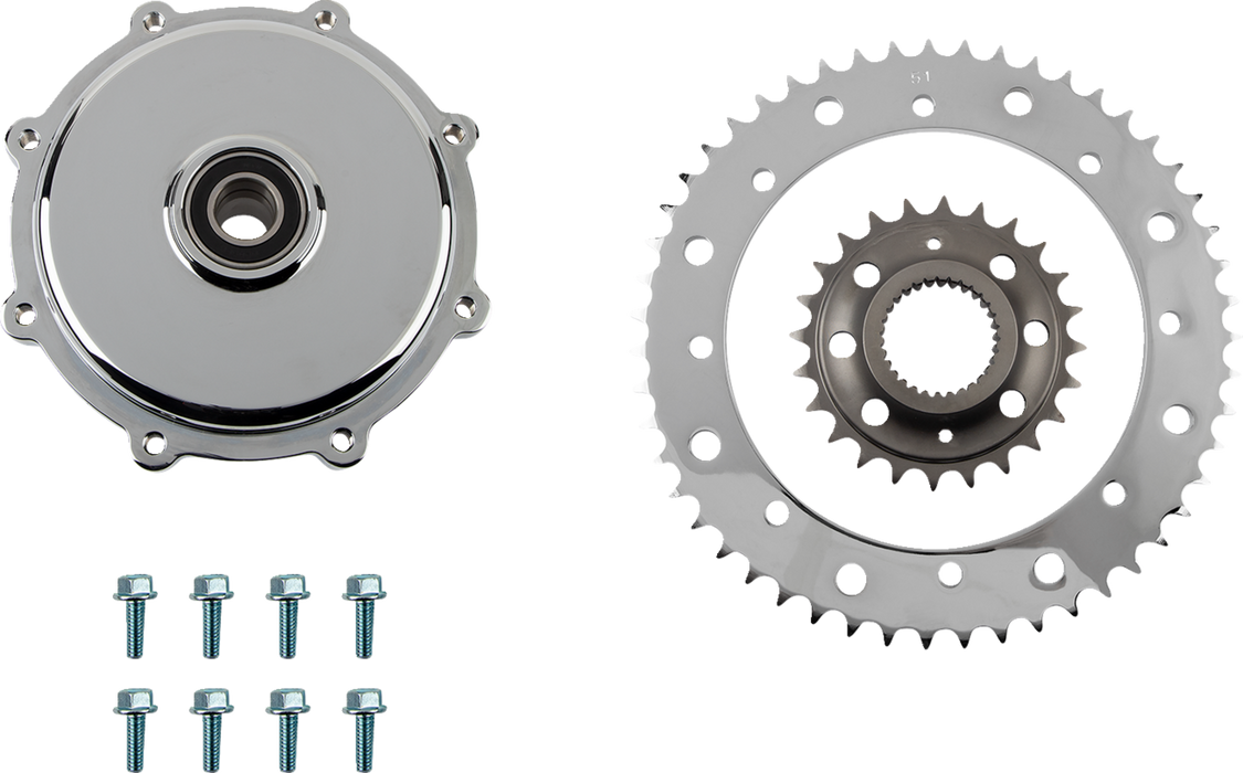 Conversion Sprocket Kit - Chrome - M8 Touring/Trike