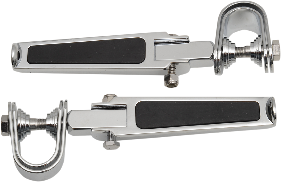 U-Clamp Foot Pegs - Rubber Inlay