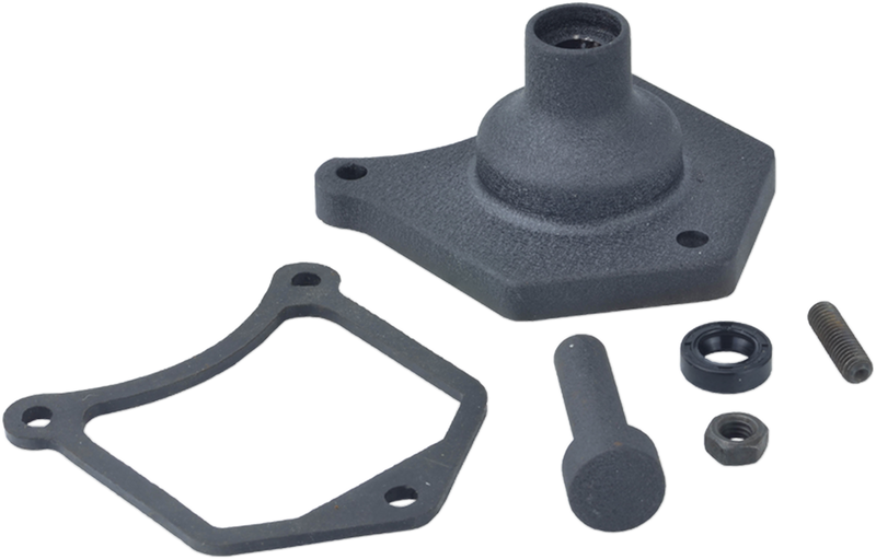 End Cover - Solenoid/Starter Button - Black Wrinkle