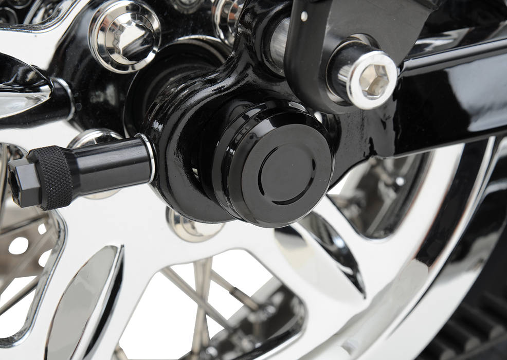 Axle Caps - Rear - Black - Pair