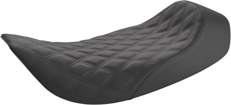Renegade Solo Seat - Lattice Stitched - Black - FLH '97-'07