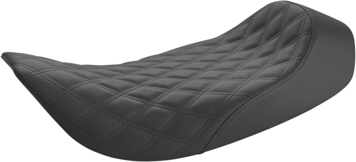 Renegade Solo Seat - Lattice Stitched - Black - FLH '97-'07