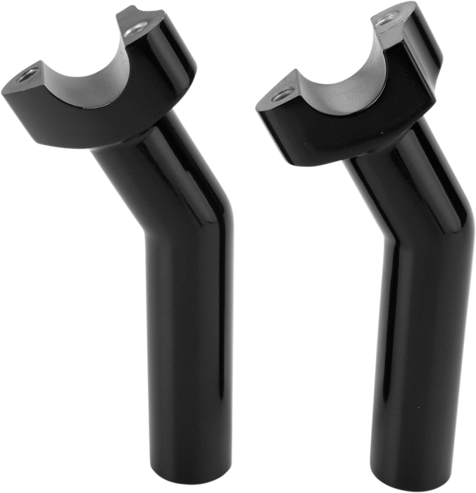 Forged Aluminum Handlebar Risers - Pullback - 5-1/2" - Black