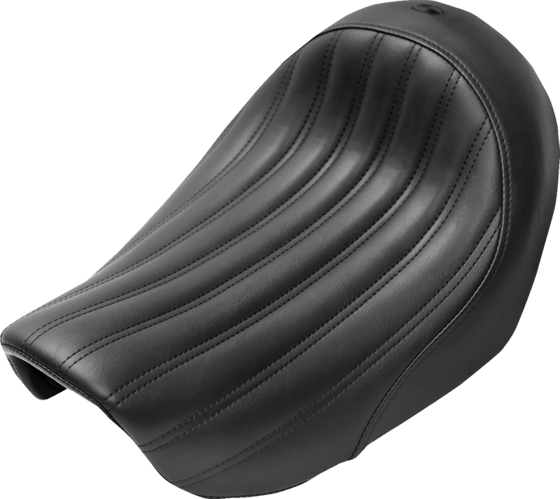 Knuckle Solo Seat - Ribbed - Black - FLH '97-'07