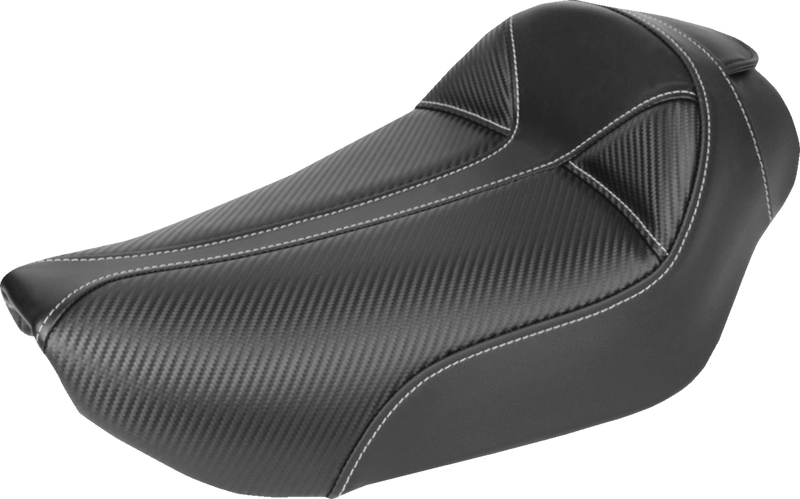 Dominator Solo Seat - w/o Backrest- Black w/ Gray Stitching - FXD/WG '96-'03