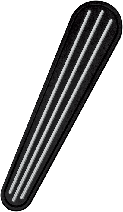 Dash Insert - Ball-Milled - Black/Silver