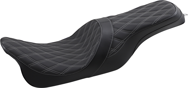 Forward Positioned Predator 2-Up Seat - Double Diamond - Silver Stitched - FL '08-'23