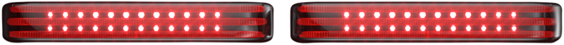 Saddlebag LED Lights - Sequential - Chrome/Smoke