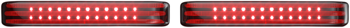 Saddlebag LED Lights - Sequential - Chrome/Smoke