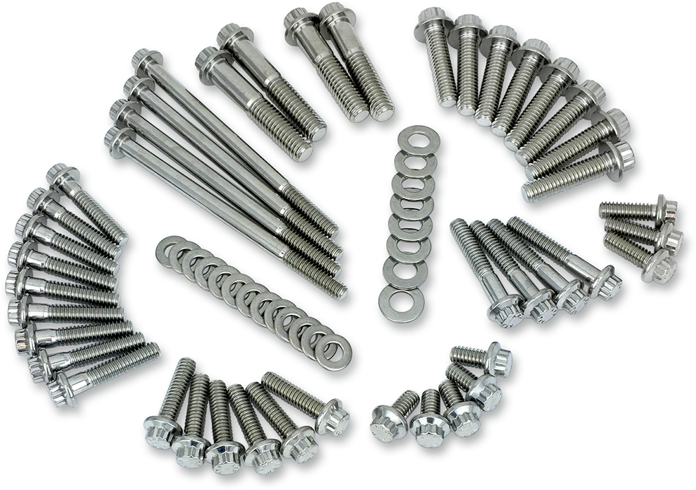 Fastener Kit - External Primary/Transmission - 12-Point - FX