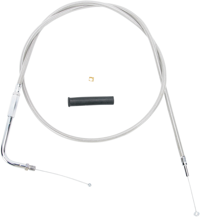 Stainless Braided Throttle Cable - 44"