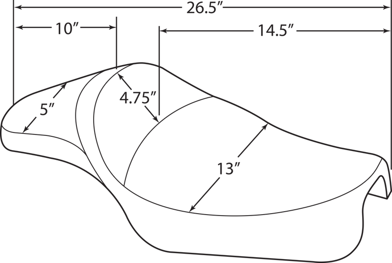 Extended Predator Seat - Smooth - XL '04-'22
