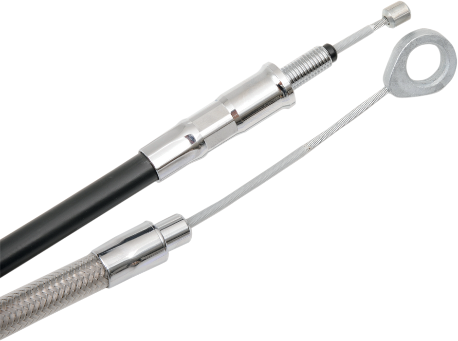 High-Efficiency Braided Stainless Steel Clutch Cable - 62-15/16"