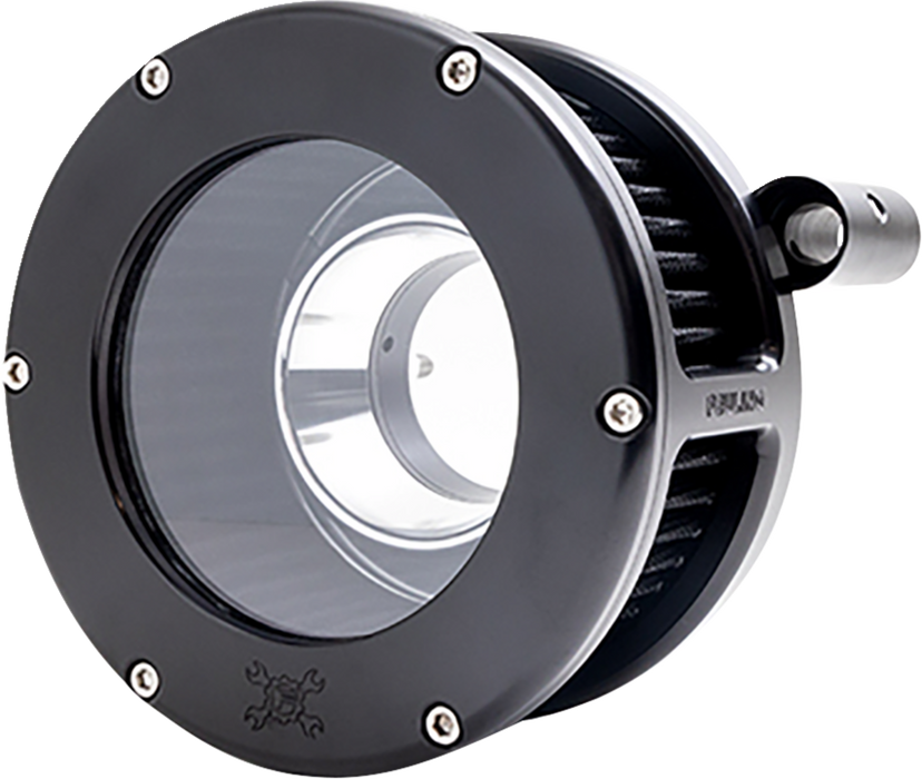 BA Air Cleaner Kit - Black/Clear with Black Filter - Twin Cam
