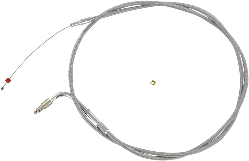Stainless Steel Throttle Cable - +6" - '02-'07 Touring