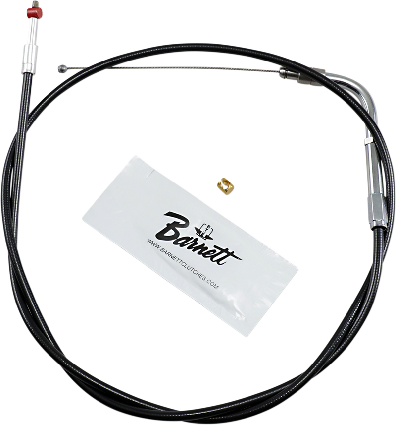 Black Vinyl Throttle Cable - +6" Size - 37" Length