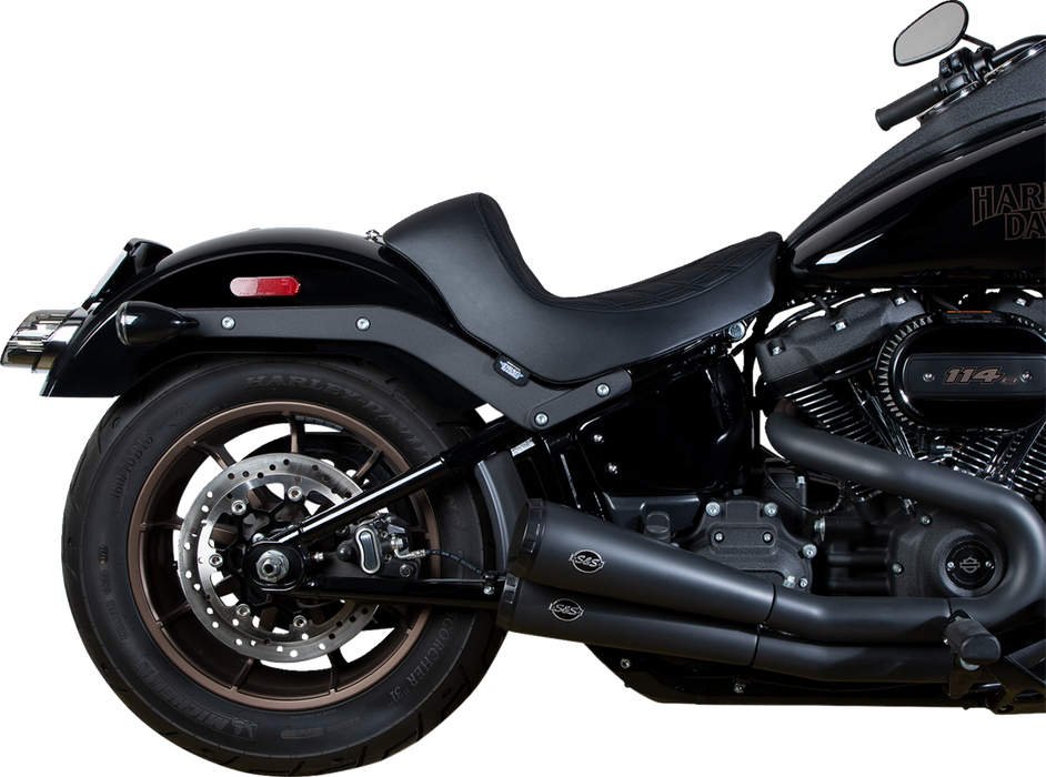 Solo Seat - Double Diamond - Black Stitching - FL/FX '18-'23