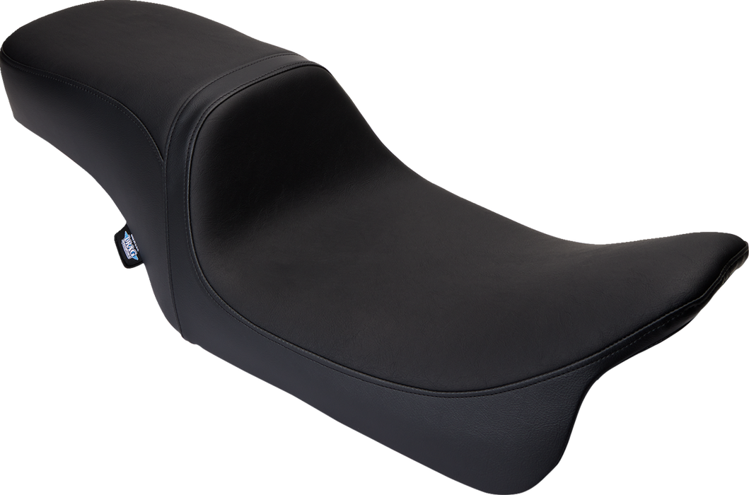 Predator 2-Up Seat - Vinyl - Black - Smooth - w/o Backrest - FLH/FLT '08-'24