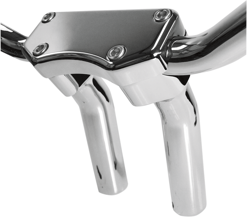 Handlebar Riser & Top Clamp Kit - 5-1/2" - Buffalo - Chrome