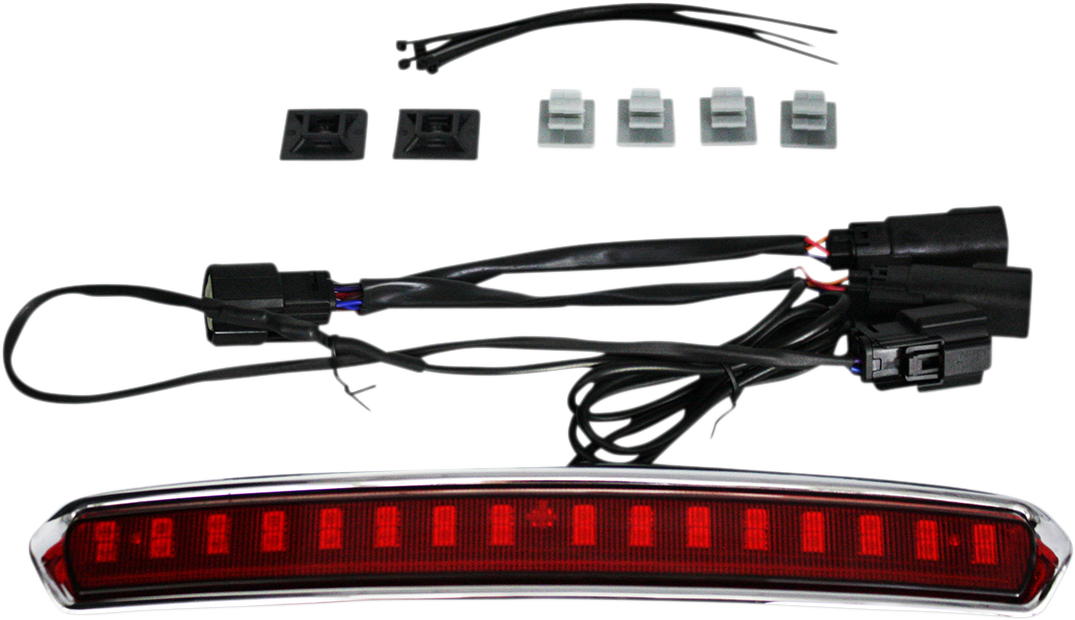 Tour Pack Lid Light - Chrome/Red