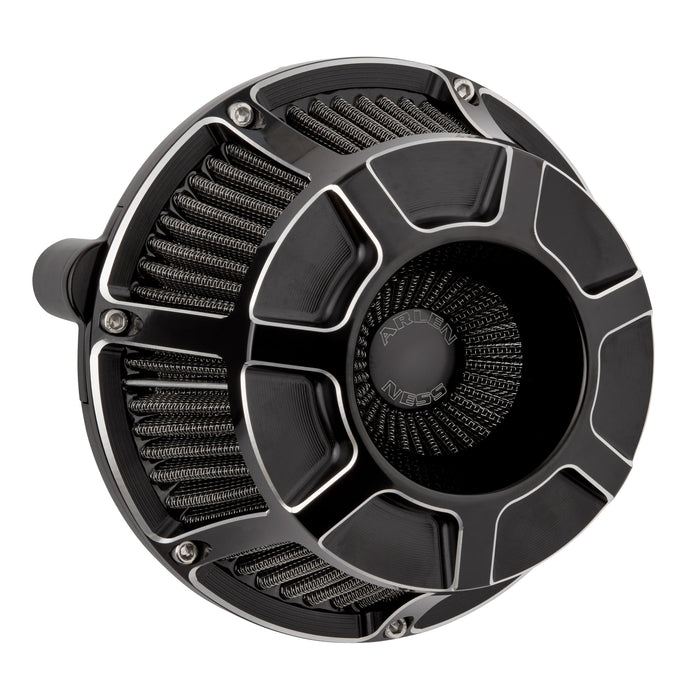 Beveled® Inverted Series Air Cleaner, Black