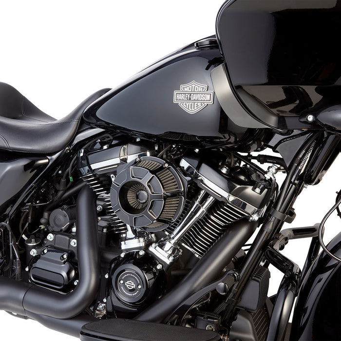 Beveled® Inverted Series Air Cleaner, Black