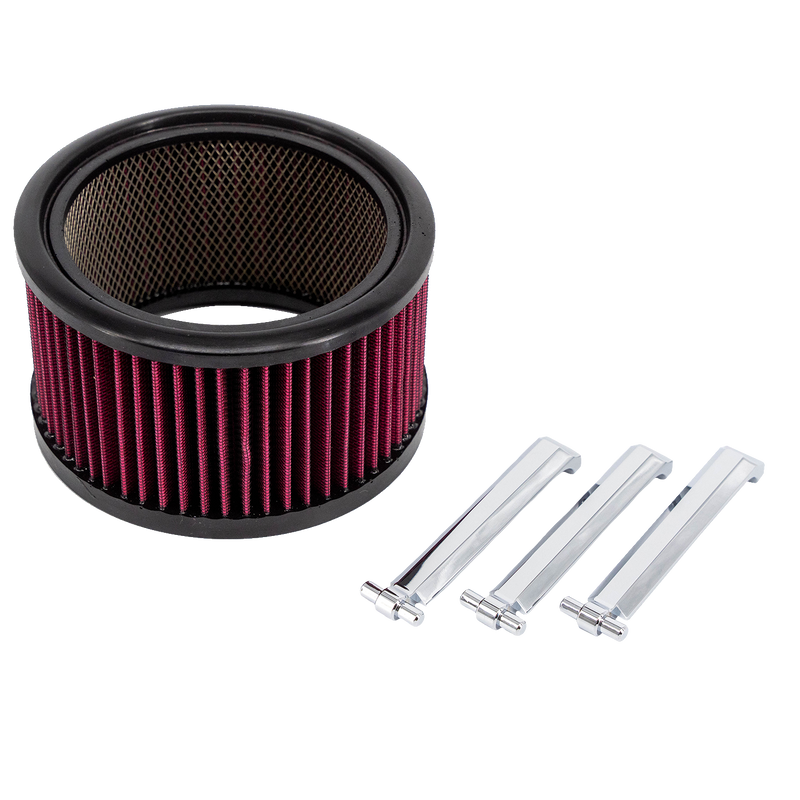 Trask Big Power Filter Kit -Chrome