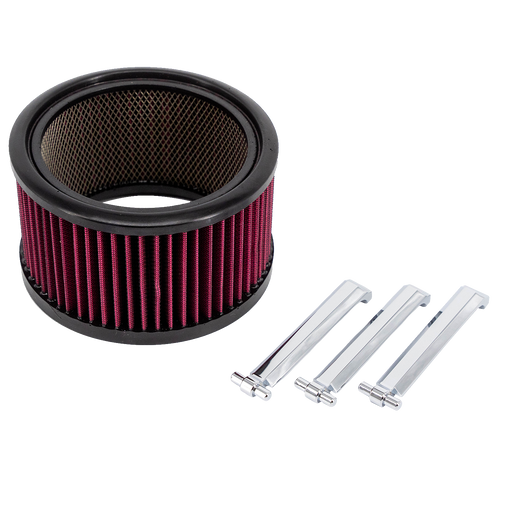 Trask Big Power Filter Kit -Chrome