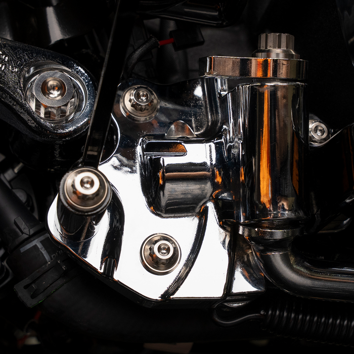 Trask Bitchin' Bolts - titanium hardware for Harley-Davidson touring models.