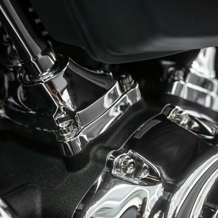 Trask Bitchin' Bolts on an HD M8 Lifter Block