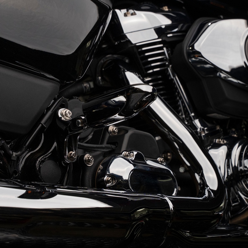 Trask Bitchin' Bolts - titanium peg mount hardware for Harley-Davidson touring models.