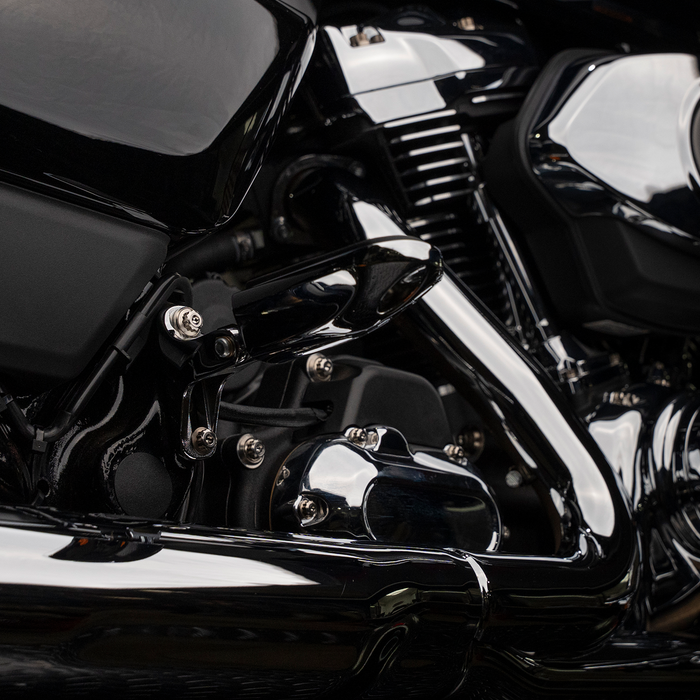 Trask Bitchin' Bolts - titanium peg mount hardware for Harley-Davidson touring models.