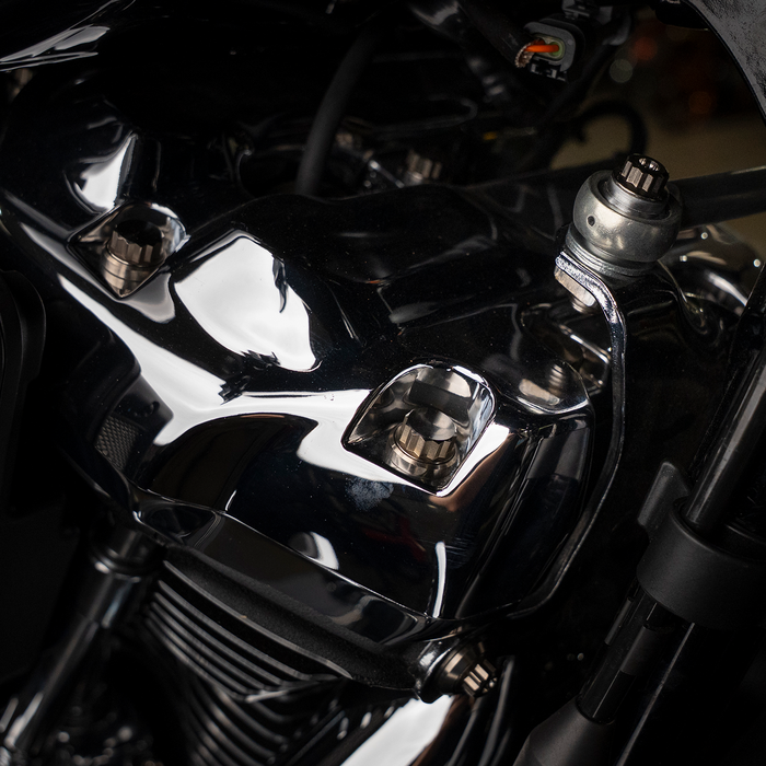 Trask Bitchin' Bolts - titanium motor mount and rocker box hardware.