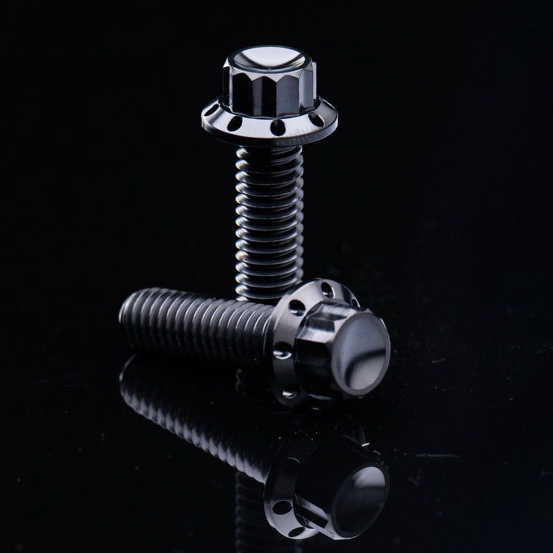 Primary Cover Titanium 12-Point Bolt Kits, Black