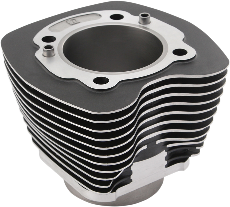 Cylinder - 3.750" Bore - Black with Highlighted Fins - 88"/96" Twin Cam '99-'17