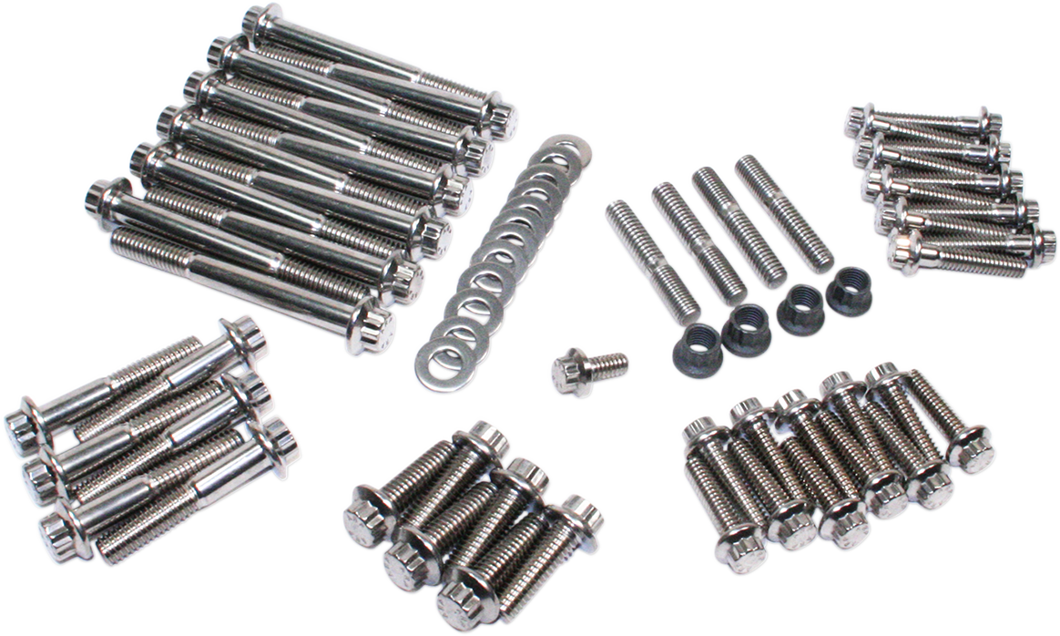 Fastener Kit - External Engine - 12-Point - Twin Cam