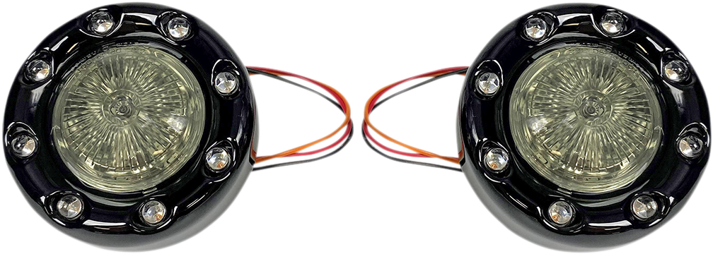 Bullet Turn Signal 1157 - Black - Smoke Lens
